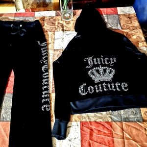 Juicy couture inspired velour track suit